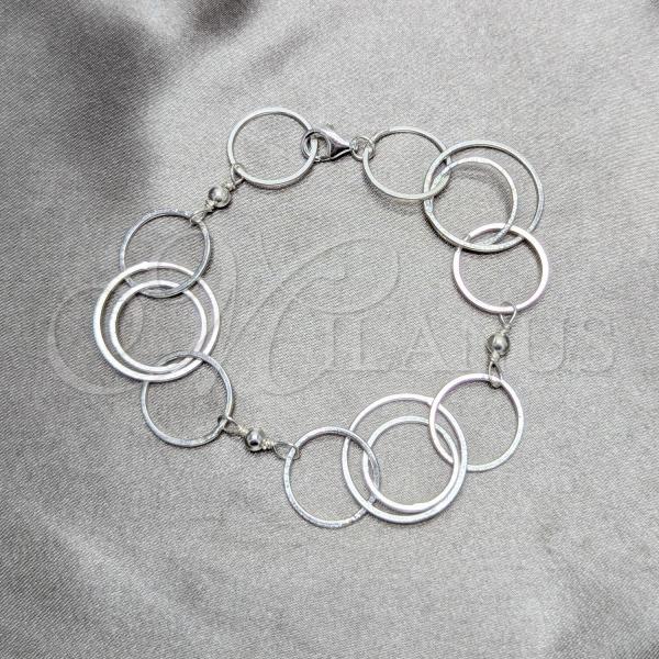 Sterling Silver Fancy Bracelet, Polished, Silver Finish, 03.392.0028.07