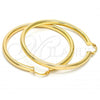Oro Laminado Large Hoop, Gold Filled Style Hollow Design, Polished, Golden Finish, 5.136.002.60