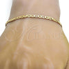 Gold Tone Basic Bracelet, Mariner Design, Polished, Golden Finish, 04.242.0030.09GT