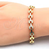 Oro Laminado Fancy Bracelet, Gold Filled Style Polished, Golden Finish, 03.210.0064.07