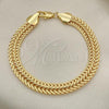 Oro Laminado Basic Bracelet, Gold Filled Style Polished, Golden Finish, 03.331.0151.09