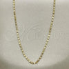 Oro Laminado Basic Necklace, Gold Filled Style Polished, Golden Finish, 04.213.0158.20