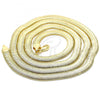 Oro Laminado Basic Necklace, Gold Filled Style Rat Tail Design, Polished, Golden Finish, 04.213.0065.30