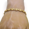 Gold Tone Fancy Bracelet, Mariner Design, Polished, Golden Finish, 04.63.1311.08.GT