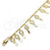 Oro Laminado Charm Bracelet, Gold Filled Style key Design, Polished, Golden Finish, 03.105.0073.10