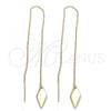 Oro Laminado Threader Earring, Gold Filled Style Golden Finish, 5.115.010