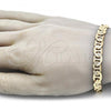 Oro Laminado Basic Bracelet, Gold Filled Style Mariner Design, Polished, Golden Finish, 04.213.0251.08