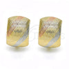 Oro Laminado Huggie Hoop, Gold Filled Style Polished, Tricolor, 02.163.0058.15