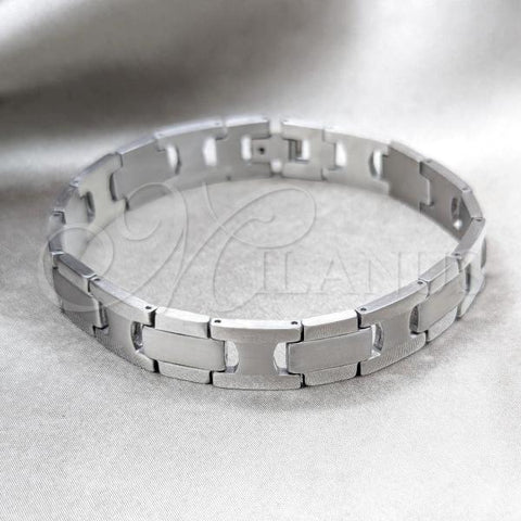 Stainless Steel Solid Bracelet, Polished, Steel Finish, 03.63.22929.09
