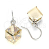 Rhodium Plated Dangle Earring, with Light Silk Swarovski Crystals, Polished, Rhodium Finish, 02.239.0002.4