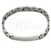 Stainless Steel Solid Bracelet, Polished, Steel Finish, 03.114.0413.08