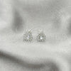 Sterling Silver Stud Earring, with White Cubic Zirconia, Polished, Silver Finish, 02.397.0041.07
