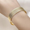 Oro Laminado Semanario Bangle, Gold Filled Style Polished, Golden Finish, 5.232.002.05 (02 MM Thickness, Size 5 - 2.50 Diameter)