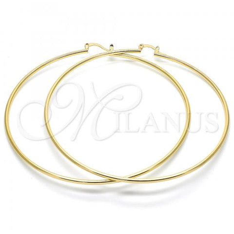 Oro Laminado Extra Large Hoop, Gold Filled Style Polished, Golden Finish, 5.134.001.80