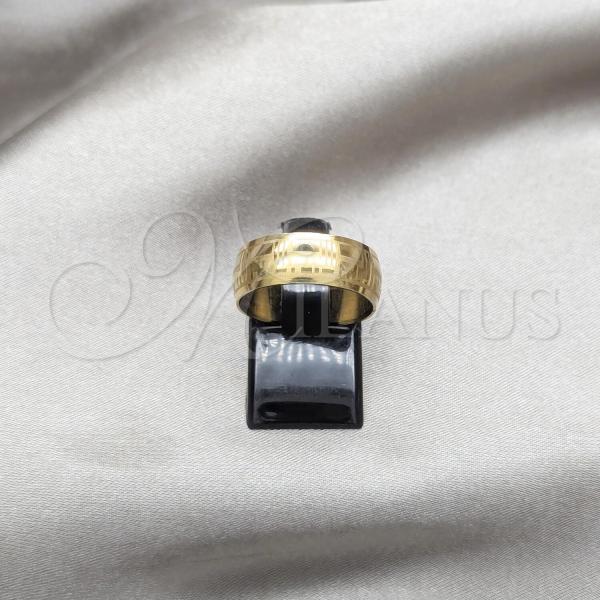 Stainless Steel Mens Ring, Scorpion Design, Polished, Golden Finish, 01.63.0741.08