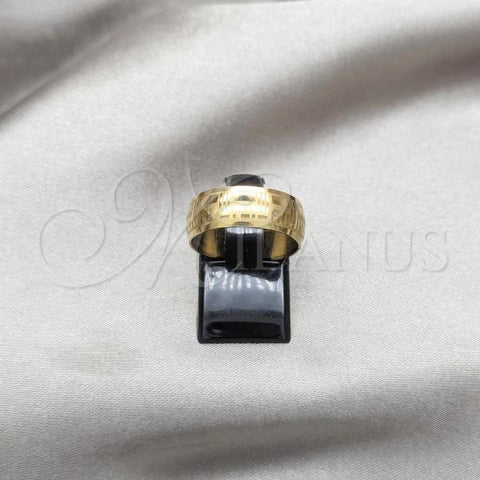 Stainless Steel Mens Ring, Scorpion Design, Polished, Golden Finish, 01.63.0741.08