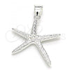 Sterling Silver Fancy Pendant, Polished,, 05.398.0043