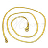 Stainless Steel Basic Necklace, Polished, Golden Finish, 04.238.0017.1.18