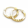 Oro Laminado Children Hoop, Gold Filled Style Diamond Cutting Finish, Golden Finish, 5.159.103