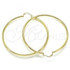 Oro Laminado Extra Large Hoop, Gold Filled Style Polished, Golden Finish, 5.134.016.70