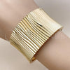 Oro Laminado Individual Bangle, Gold Filled Style Diamond Cutting Finish, Golden Finish, 07.215.0014.05
