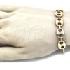 Oro Laminado Basic Bracelet, Gold Filled Style Puff Mariner Design, Polished, Golden Finish, 04.63.1411.08