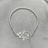 Sterling Silver Adjustable Bolo Bracelet, Hand of God Design, Polished, Silver Finish, 03.392.0018.07