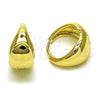 Oro Laminado Huggie Hoop, Gold Filled Style Polished, Golden Finish, 02.213.0598.16
