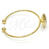 Oro Laminado Individual Bangle, Gold Filled Style with Golden Shadow Swarovski Crystals, Polished, Golden Finish, 07.239.0006.9 (02 MM Thickness, One size fits all)