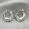 Sterling Silver Small Hoop, Polished, Silver Finish, 02.393.0004.20