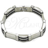 Stainless Steel Solid Bracelet, Polished, Steel Finish, 03.114.0396.09