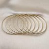 Oro Laminado Semanario Bangle, Gold Filled Style Golden Finish, 5.232.002.04 (02 MM Thickness, Size 4 - 2.25 Diameter)
