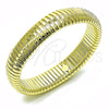 Oro Laminado Fancy Bracelet, Gold Filled Style Expandable Bead Design, Polished, Golden Finish, 03.213.0253.08