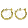 Oro Laminado Medium Hoop, Gold Filled Style Polished, Golden Finish, 02.210.0759.30