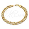 Oro Laminado Basic Bracelet, Gold Filled Style Polished, Golden Finish, 04.63.1362.08