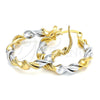 Oro Laminado Small Hoop, Gold Filled Style Polished, Two Tone, 02.170.0091.25