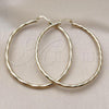 Oro Laminado Large Hoop, Gold Filled Style Diamond Cutting Finish, Golden Finish, 02.213.0240.60