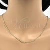 Oro Laminado Basic Necklace, Gold Filled Style Mariner Design, Polished, Golden Finish, 04.213.0079.18