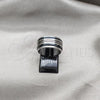 Stainless Steel Mens Ring, Black Enamel Finish, Two Tone, 01.63.0722.07