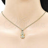 Oro Laminado Fancy Pendant, Gold Filled Style Polished, Golden Finish, 05.411.0074