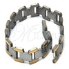 Stainless Steel Solid Bracelet, Polished, Two Tone, 03.114.0300.09
