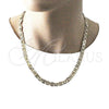 Oro Laminado Basic Necklace, Gold Filled Style Mariner Design, Polished, Golden Finish, 5.222.022.22