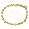 Oro Laminado Basic Bracelet, Gold Filled Style Puff Mariner Design, Polished, Golden Finish, 04.326.0004.07