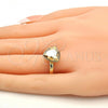 Oro Laminado Multi Stone Ring, Gold Filled Style with Golden Shadow Swarovski Crystals, Polished, Golden Finish, 01.239.0005.10 (One size fits all)