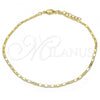 Oro Laminado Basic Anklet, Gold Filled Style Polished, Golden Finish, 04.213.0096.10