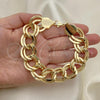 Oro Laminado Basic Bracelet, Gold Filled Style Polished, Golden Finish, 03.331.0143.10