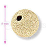 Oro Laminado Bead, Gold Filled Style Matte Finish, Golden Finish, 5.234.027.06.100