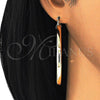 Oro Laminado Large Hoop, Gold Filled Style Hollow Design, Polished, Golden Finish, 5.136.002.60