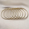 Oro Laminado Semanario Bangle, Gold Filled Style Polished, Golden Finish, 5.232.002.02