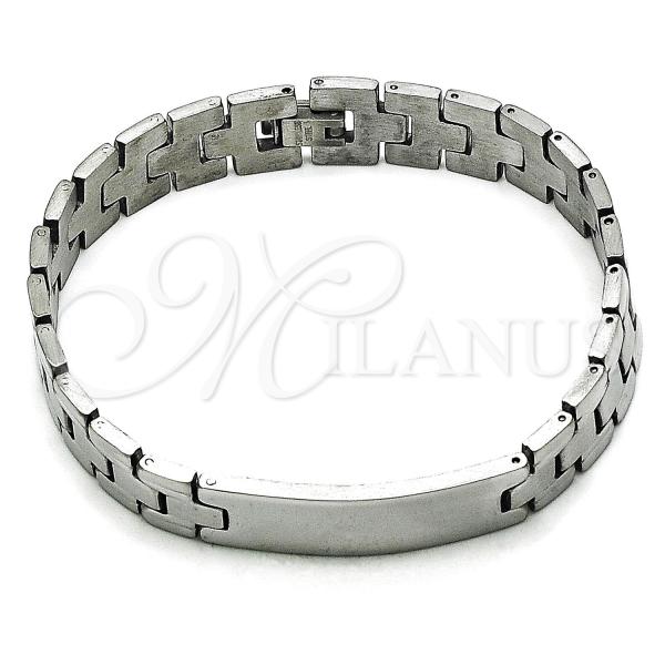 Stainless Steel Solid Bracelet, Polished, Steel Finish, 03.114.0343.1.09